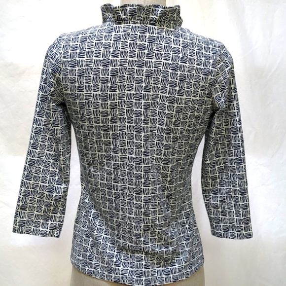 J. McLaughlin "Durham" Catalina Cloth Ruffled Top Size Small - Picture 4 of 8